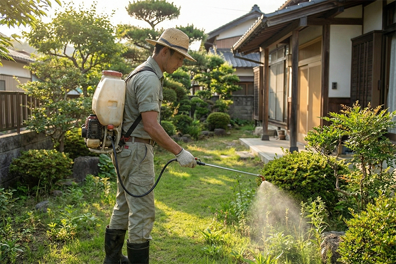 除草剤散布